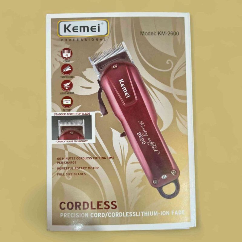 Kemei KM2600 Professional Cordless Clipper