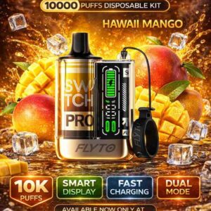 FLYTO SWITCH PRO 10000 Puffs Hawaii Mango vape Disposable Kit price in bd